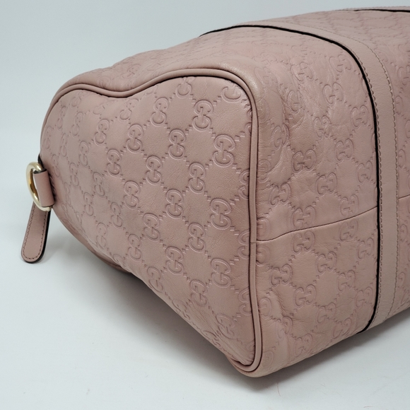 100% Auth Gucci Boston Light Pink Leather Bag - Picture 9 of 16